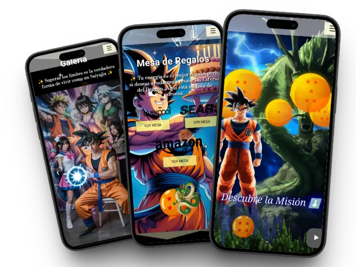 Invitación Digital Dragon Ball Z
