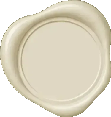Sello de lacre blanco